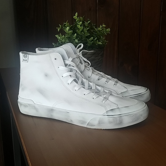 New Huf Distressed Leather Skater High 